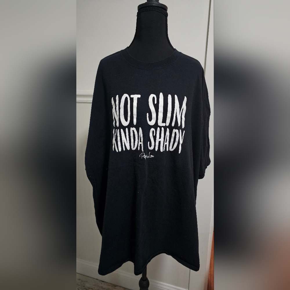 Piper Lou Black Graphic T-Shirt with White Text 4X